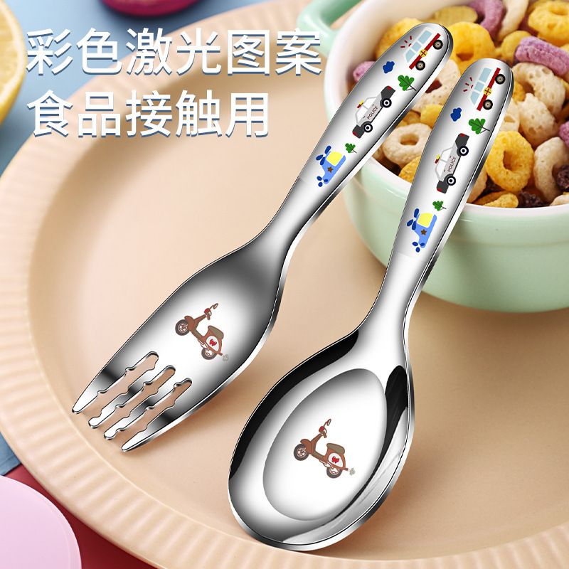 ステンレススプーン子供家庭用スプーン赤ちゃんスプーンスプーン高颜値食事小スプーン乾飯316スプーン|undefined