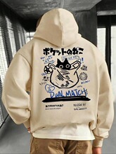P 79864 Cute Cat Print Hoodie ��ͨ؈ӡ���Bñ�� �W���羳