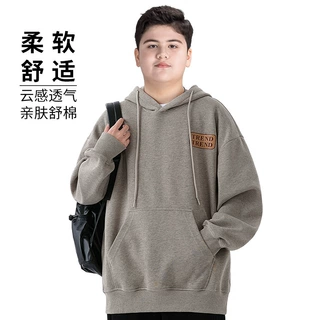 胖童装男童连帽卫衣外穿加肥加大春秋装2025新款中大童外套初中生