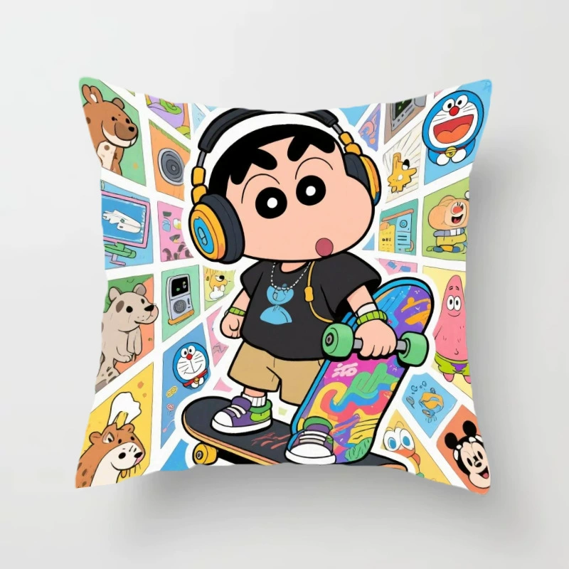 Crayons, pillow, cartoon pillowcase, sofa for bedroom, Birthday gift