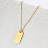 Brand glossy fashionable necklace stainless steel, trend accessory, European style, internet celebrity