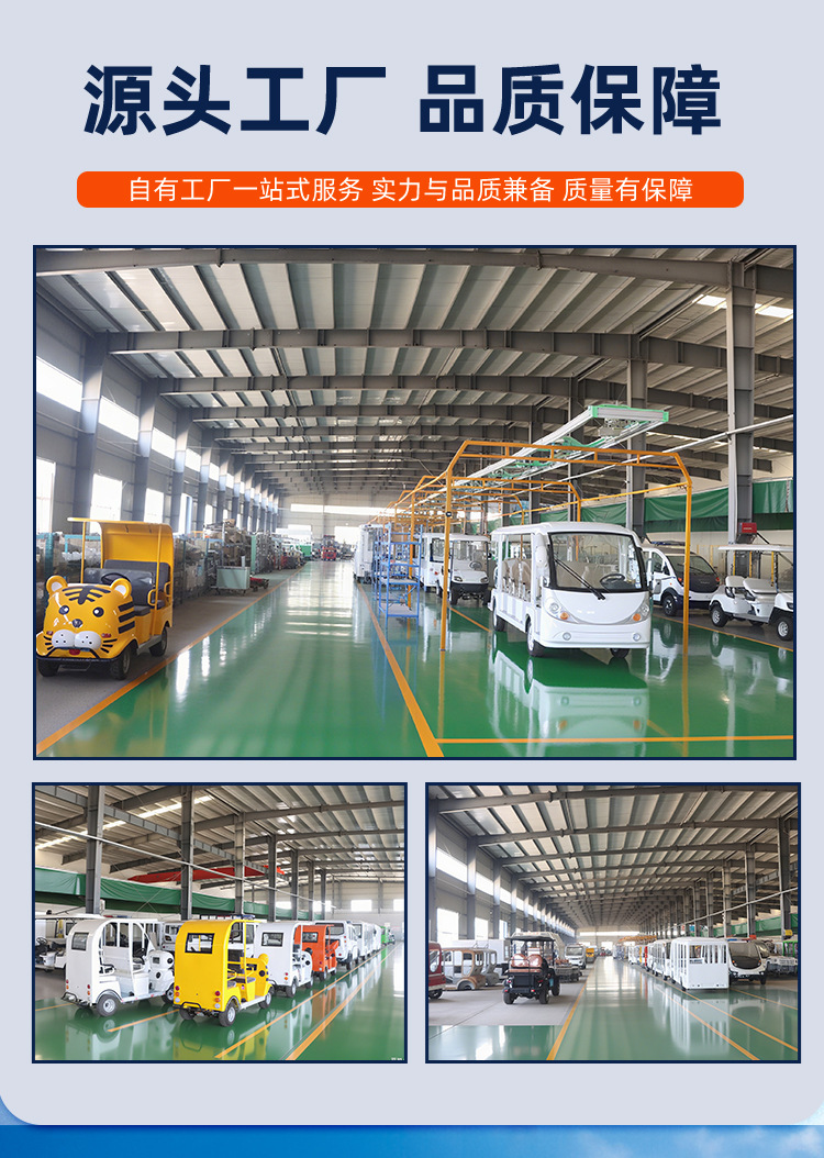 Cartoon Electric Sightseeing Car Tourist Attraction Parent-Child Sightseeing Car Park Playground Four-Seater Cartoon Electric Sightseeing Car