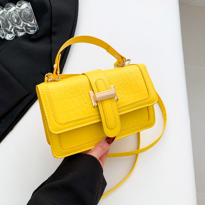 Elegante simple moda color sólido bolso 2024 principios de primavera nuevo versátil ins hombro mensajero bolsa pequeña bolsa cuadrada para las mujeres