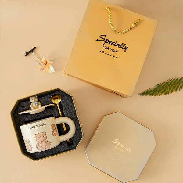 Coco bear+spoon lid (gift box)