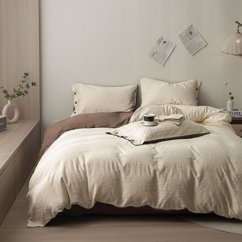 Clase A 60 piezas de algodón Xinjiang de algodón de fibra larga de cuatro piezas de ropa de cama de algodón puro de tres capas de hilo de cama de cuatro piezas