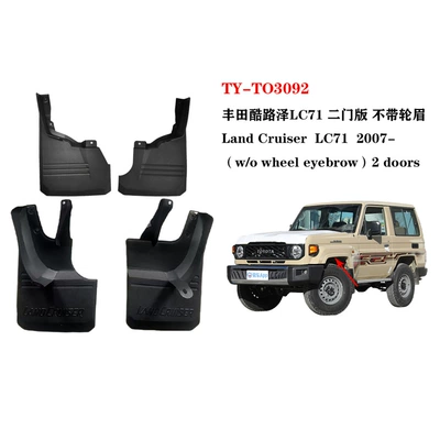 Suitable for Land Cruiser Mudguard - black-land-cruiser-lc71-without-fenders-two-door-version