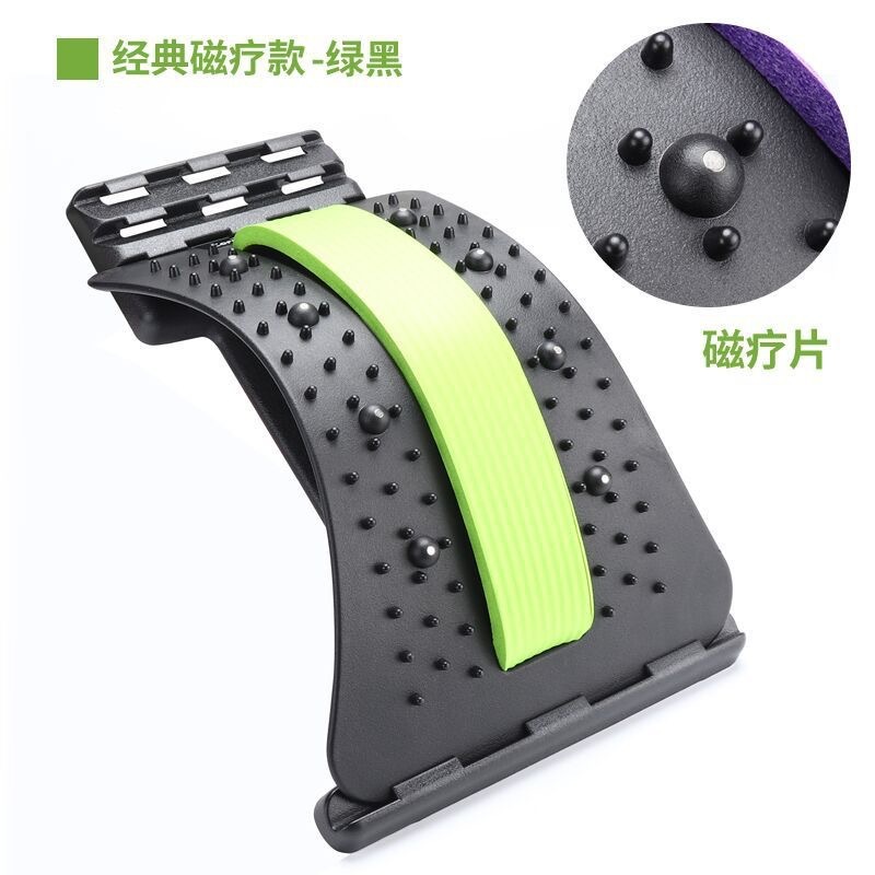 腰椎腰部ストレッチ器具、リラックスヨガ、脊椎矯正、背中伸ばし、運動補助、腰椎サポート、猫背防止、磁気療法|undefined
