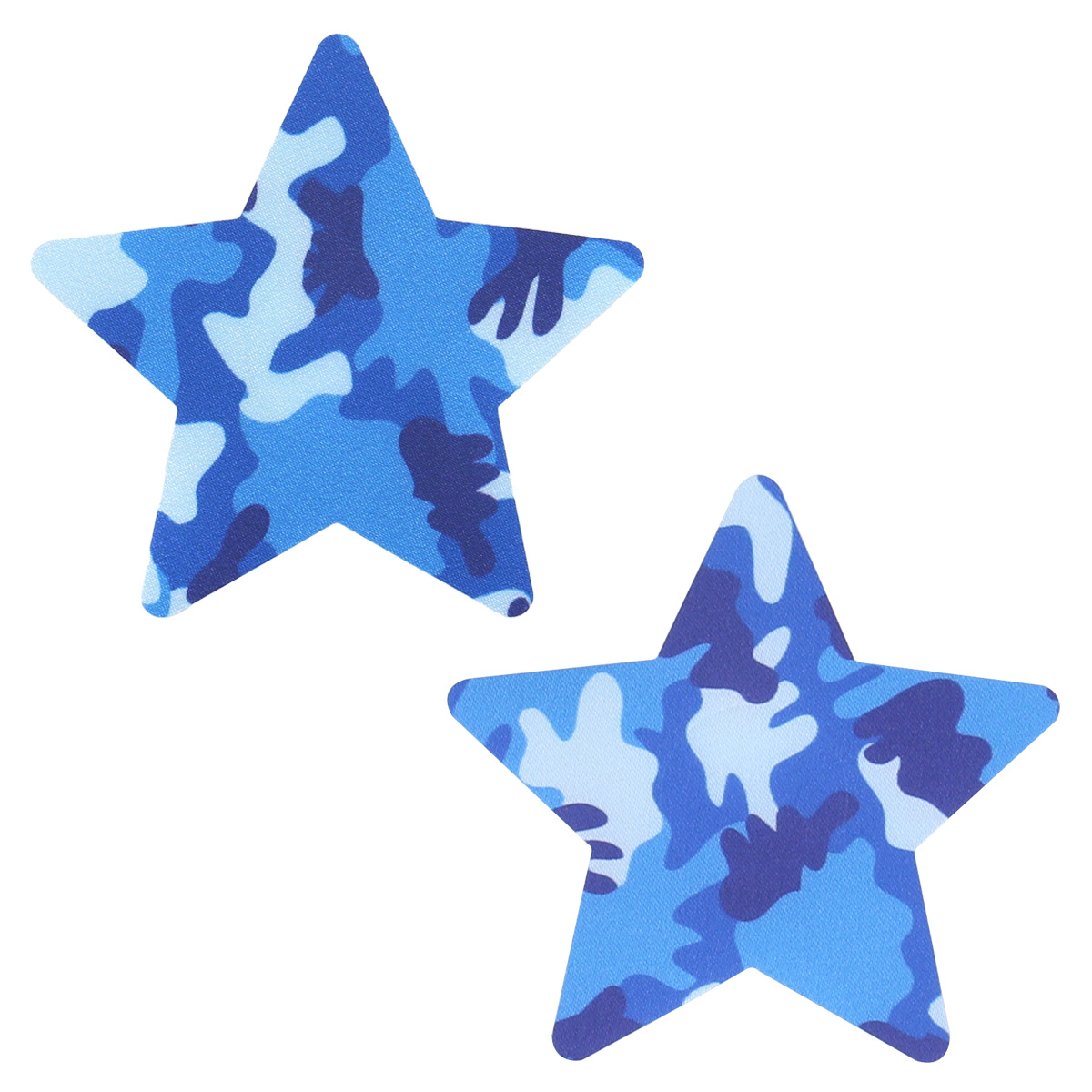 새틴 다섯개 별 네이비 블루 위장