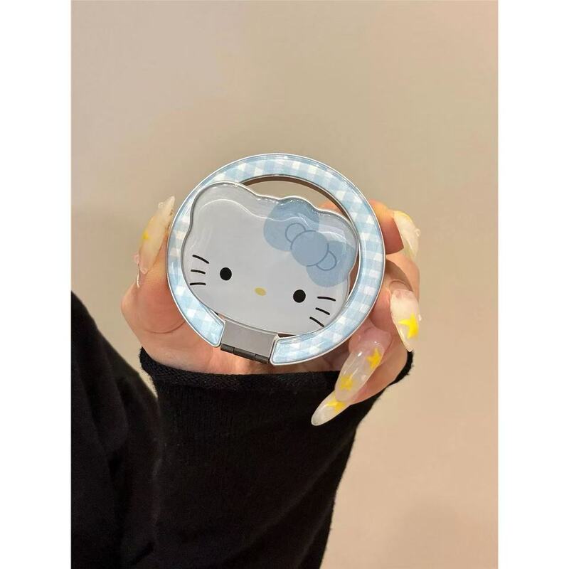 蓝底星星kitty折叠磁吸支架适用iPhone16promax苹果15手机壳14女|undefined