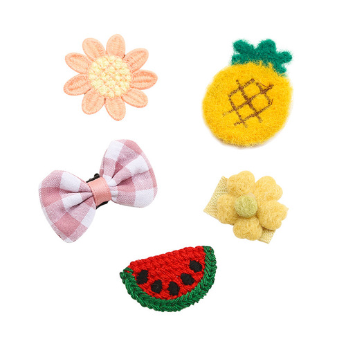 Infant hair clip cloth bag headband cute children's hair clip baby does not hurt the hair clip princess hair clip hair accessories