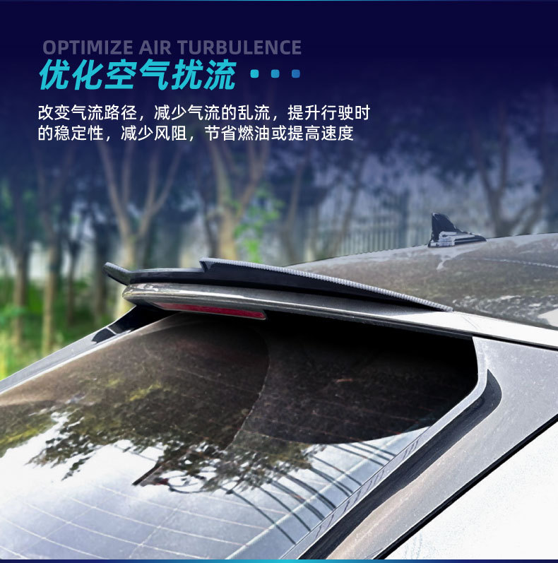Suitable for Audi Q3 F3 Coupe Sportsback 2019+ Top Wing Rear Wing Fixed Wind Wing Cross-Border Modification Parts
