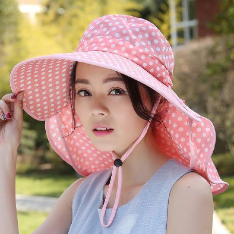 Sun protection hat for women, summer face mask, sun hat with large brim, cool hat for farming, tea picking, cycling, sunshade hat
