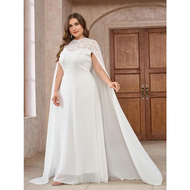 2025 New Cross-Border Dropshipping Women's Wedding Party Cocktail Dress Women's Large Size Collar