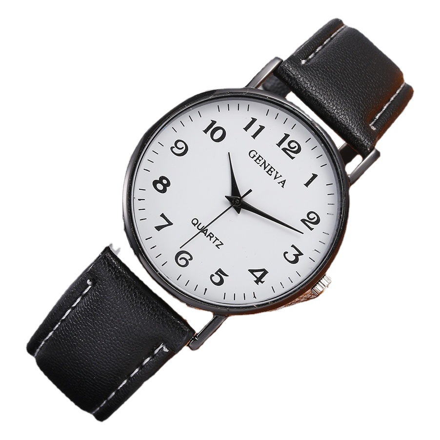 Comercio exterior transfronterizo nueva moda simple reloj de mujer de todo fósforo dial grande digital Reloj de correa fresca reloj de cuarzo