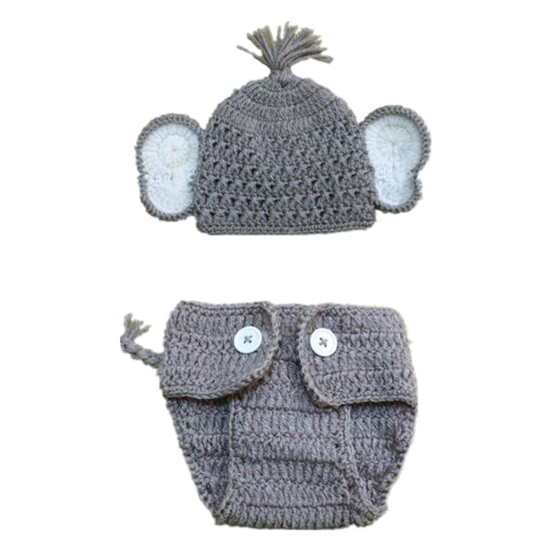 Transfronterizo suéter de punto elefante forma hombres y mujeres recién nacido fotografía nueva ropa infantil Linda