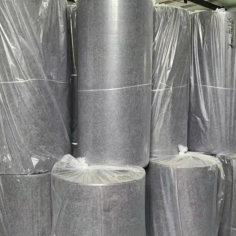 厂家供应加厚针刺无纺布  白色工业羊毛毡浅灰色化纤针刺毡可批发