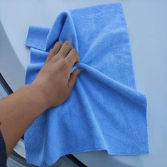 300g warp knitted edgeless car beauty crystal-coated towel, coated and polished wax towel, fine fiber edge-cut car towel