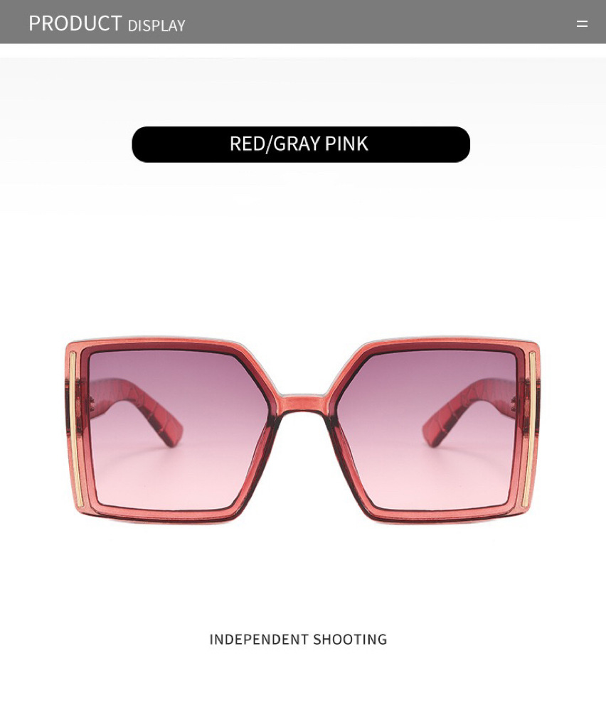 Nei modesch villfälteg a séier verkaaft, einfach Sonnebrëller, Jelly Gradient, Sonnebrëller_voghion.com