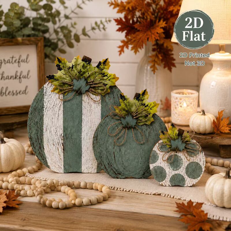 3 pieces of autumn pumpkin wooden table signs, solid wood tabletop decorations, Thanksgiving and autumn-themed decorative crafts, suitable for cross-border sales 3 pieces of autumn pumpkin wooden table signs, solid wood tabletop decorations, Thanksgiving and autumn-themed decorative crafts, suitable for cross-border sales
