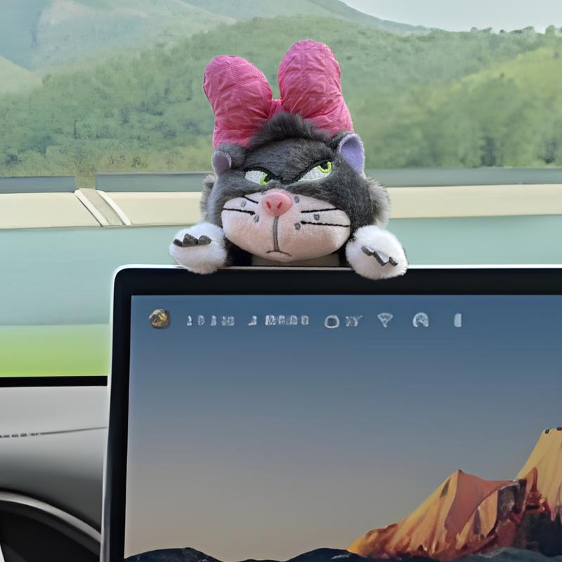 Lucifer gato colgante de coche colgante de coche espejo retrovisor creativo decoración muñeca muñeca decoración de coche adorno