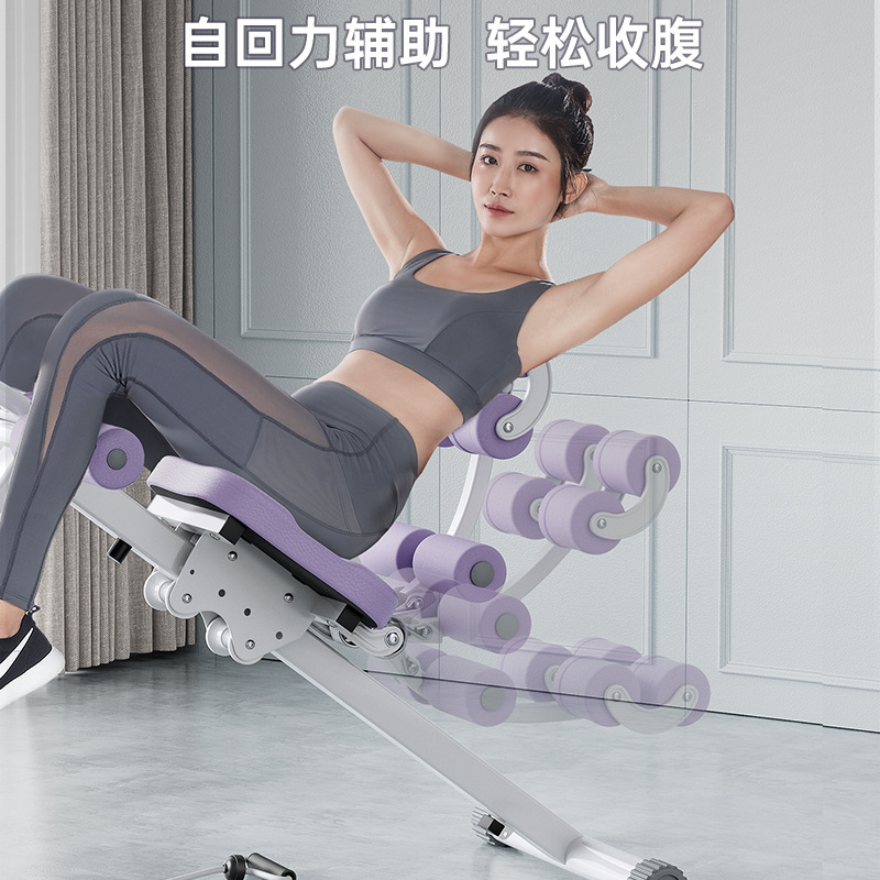 Abdominal Roll Machine Abdominal Muscle Fitness Equipment Abdominal Fitness Device Lazy People Abdominal Tinker Sports Thin Belly Artifact Household Female Abdominal Exercise Abdominal Reduction