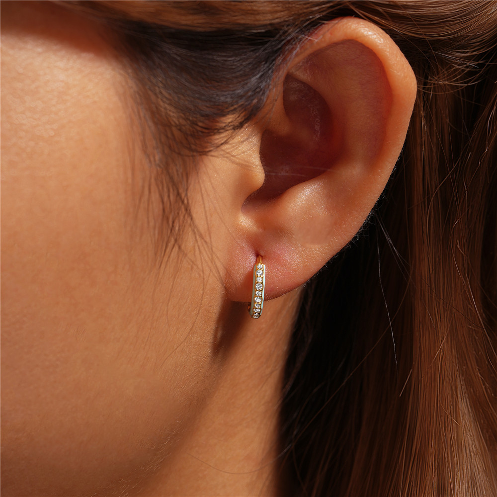 2g Weight 925 Sterling Silver Ear Needle Material Zircon Inlay Material Earrings Classification 1 Pair Quantity Holiday, Daily Occasion 925 Sterling Silver Material Circle, Butterfly Pattern Women's Gender Enamel, Plating, Inlay Design Simple Style Style 1 Pair 925 Sterling Silver Zircon Circle Butterfly Earrings 10