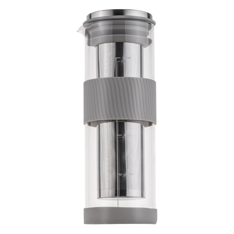 Olla de extracción en frío portátil de gran capacidad Olla de café de extracción en frío Lavada a mano Olla de preparación en frío Botella de extracción en frío Hervidor de agua fría Olla para compartir café