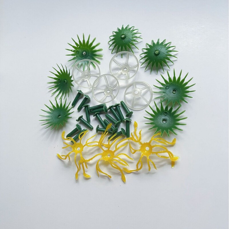 Artificial flower plastic accessories flower nail rose peony flower heart empty bowl chrysanthemum base holder holder assembly material