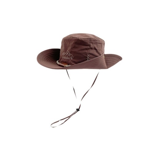 Hot girl western cowboy hat women's American retro large brim sunshade fisherman hat outdoor hiking camping quick-drying mountaineering hat