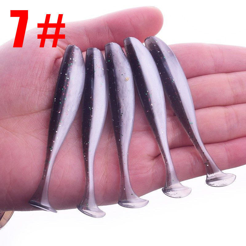 Small Paddle Tail Fishing Lure 40mm0.5g Soft Baits Fresh Water Bass Swimbait Tackle Gear