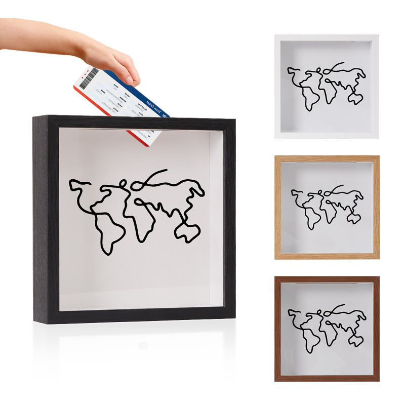 Hollow 3cm Time Fragment Photo Frame Ticket Stub Storage Frame Movie Ticket Concert Ticket Travel Ticket Storage Frame