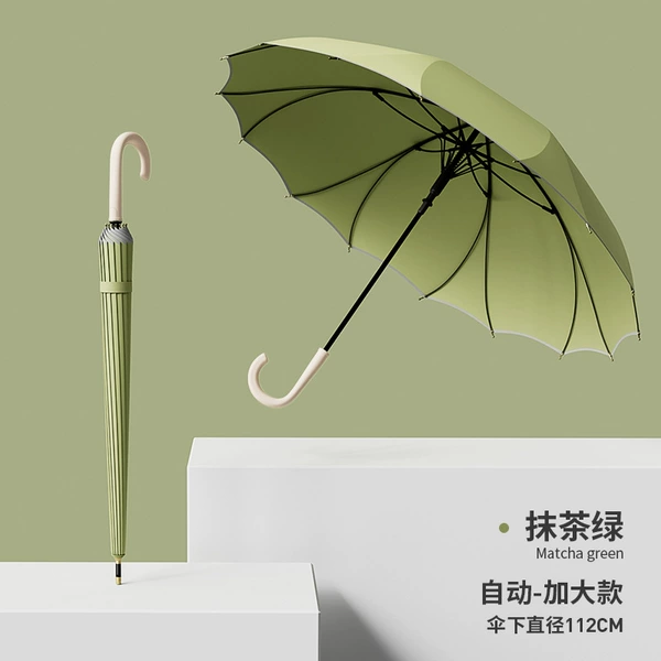 63.5*8 one piece YN straight umbrella impact cloth fabric---Matcha green
