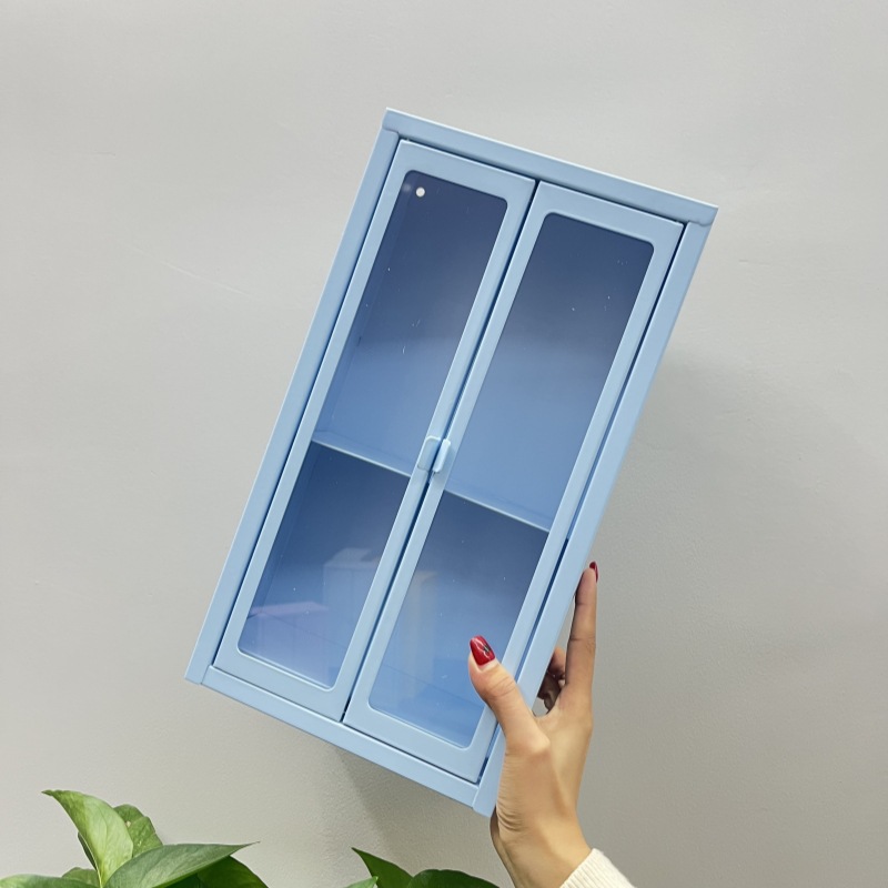 Mini archivador azul del cielo (vidrio completo)