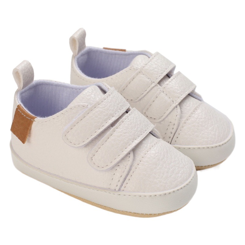 0 1 años de edad Primavera y otoño nuevos hombres y mujeres zapatos de bebé suela de goma suave zapatos de niño zapatos de bebé de interior y al aire libre zapatos de una sola capa zapatos de cuero