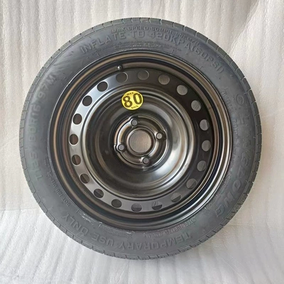 Suitable for Vinfast Vf3 Small Spare Tire Wholesale Foreign Trade Cross-Border New Energy Vehicle Parts 16inch Steel Rim Iron Rim (Hub) - 16-inch-125-80-16-small-spare-tire