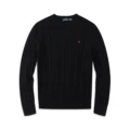 Sweater round neck black red label