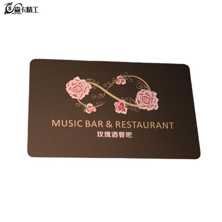 厂家餐厅会员卡塑料热转印智能IC卡品质骑士卡PVC积分卡