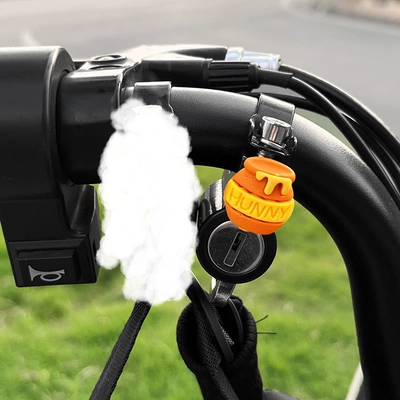 Helmet lock – car helmet lock anti-theft fixed - black-one-pack-brown-honey-can