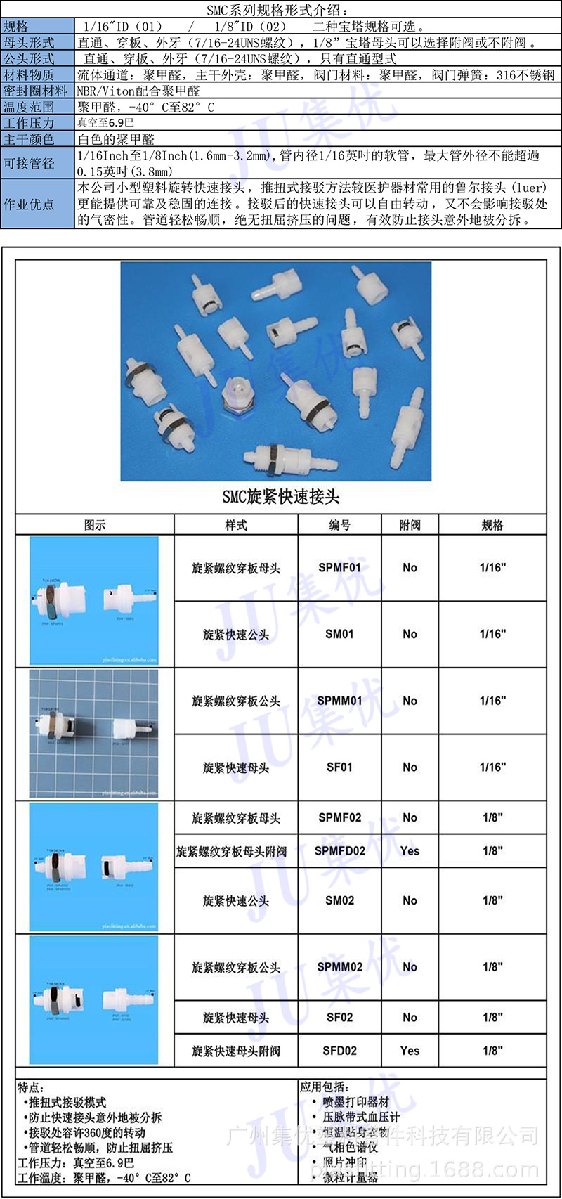 SMC快速接头产品目录