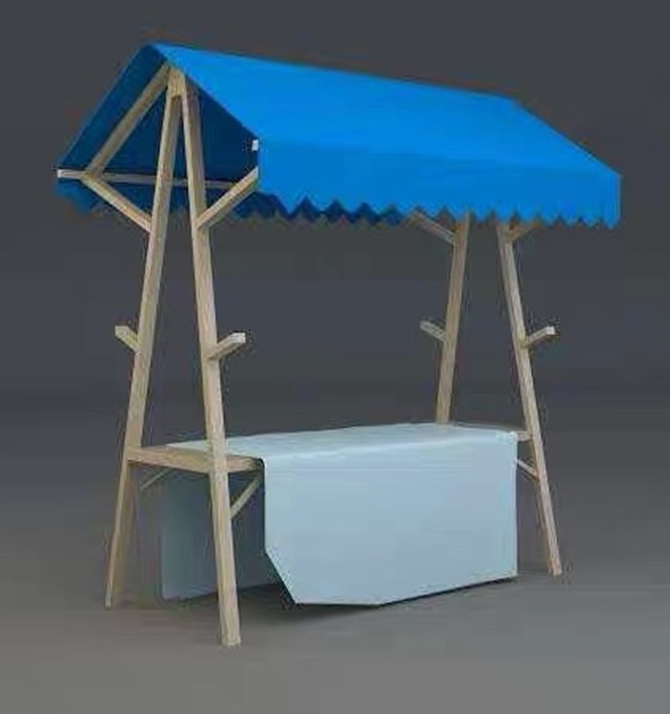 集市摊位商场活动花车夜市摆摊车折叠展示架出租创意市集车白色