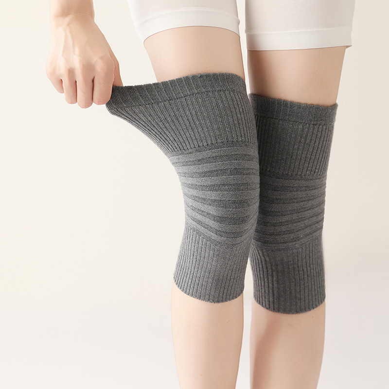 Cinghia di lana calda vecchie gambe fredde uomini e donne ginocchiere sport articolari antiscivolo stanza climatizzata_voghion.com