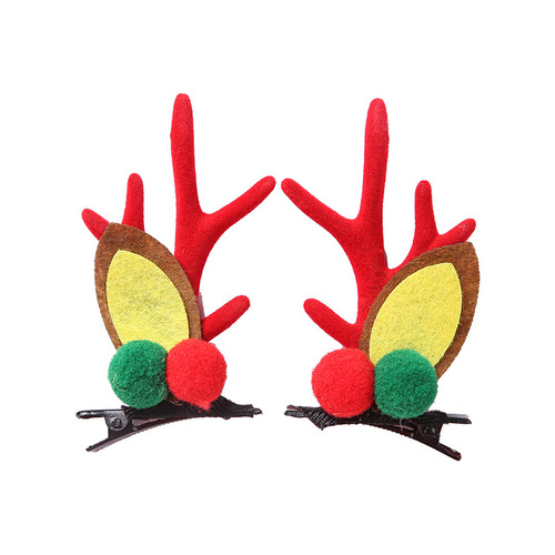 Amazon Christmas headwear wholesale Christmas antler hairpins antler headband hair accessories children's antler hairband hairpins