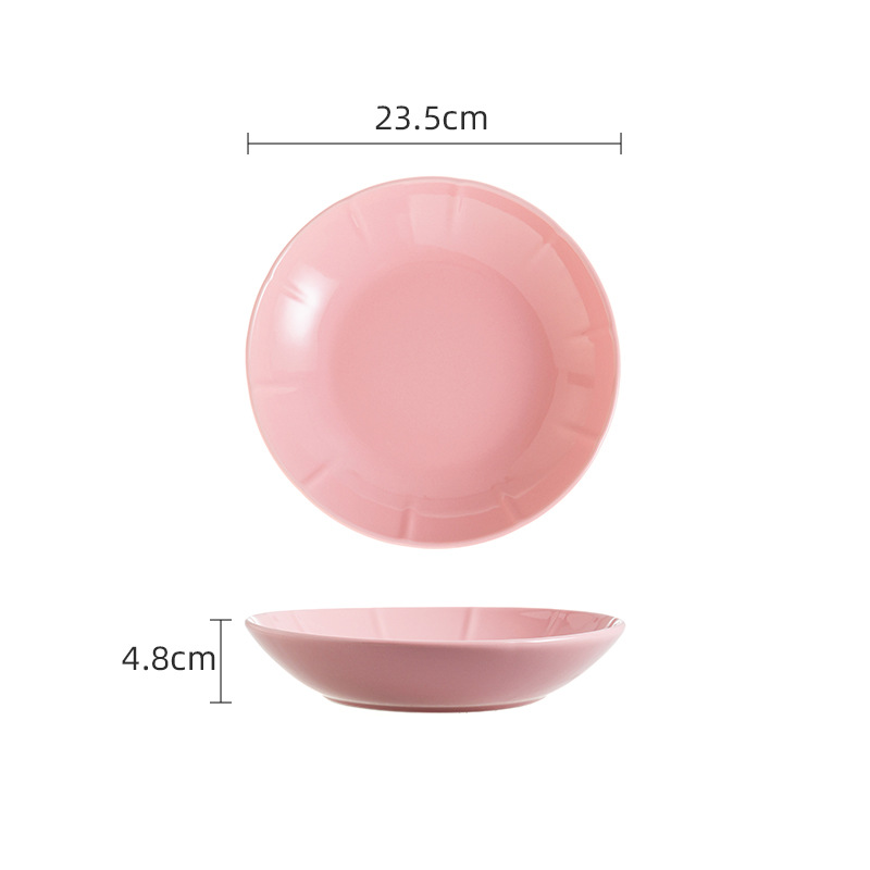 9.5inch 딥디쉬-핑크