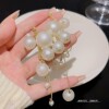 Cute advanced small design earrings, cotton starry sky with tassels from pearl, bright catchy style, high-quality style