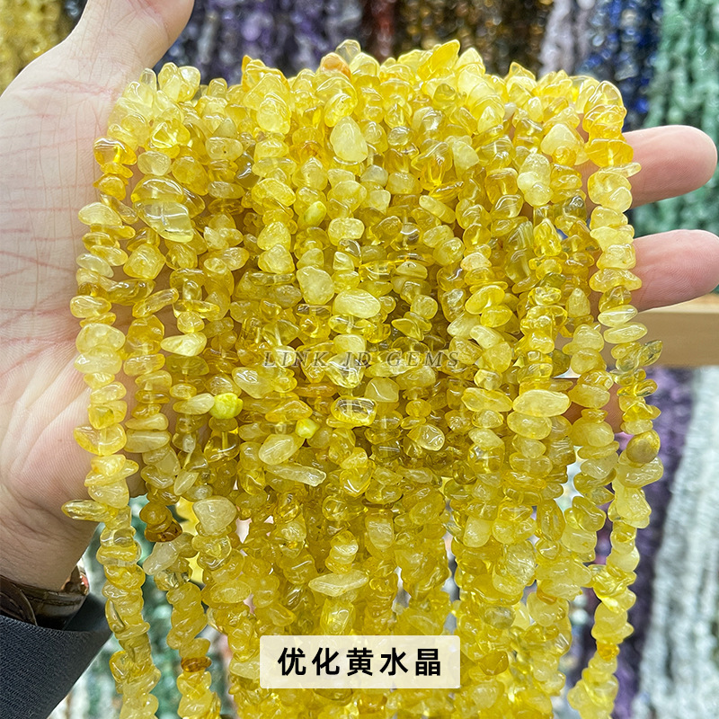 結晶典ジュエリー5-8mm水晶瑪瑙砂利diyアクセサリーアクセサリー穴があります。|undefined