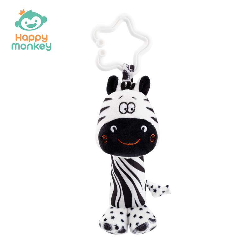 Chaleco colgante de coche blanco y negro-Zebra