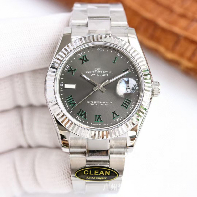 Rolex Datejust Watch Fully Automatic Waterproof Vs Panda Di Green Water Ghost Men's Mechanical Watch Factory Direct Sale Rolex Datejust Watch Fully Automatic Waterproof Vs Panda Di Green Water Ghost Men's Mechanical Watch Factory Direct Sale