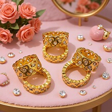 ��ɫ18k���~΢��ʯ��Ƭ�����ֹ������diy�Ʒ���