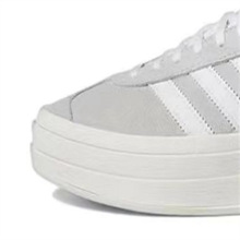 莆田纯原Gazelle Bold男女厚底休闲板鞋黑白HQ6912休闲明星同款