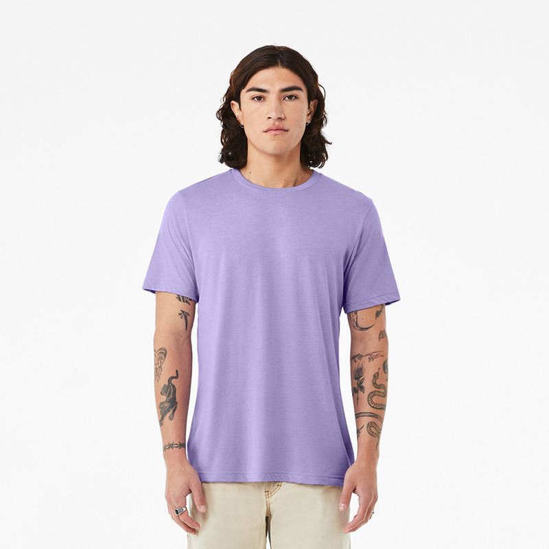 Bella Canvas 3413 Triblend Export Light and Thin Promotional Healthy Color Short-Sleeved Three-Blend T-Shirt